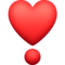 Heart Exclamation emoji on Facebook